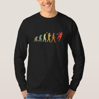 Grappig handbalontwerp retro vintage handbalspeler t-shirt