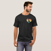 Grappig Handbell Love Muziekinstrument Klokkoor T-shirt (Voorkant volledig)