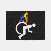 Grappig Handicaps Gehandicapt Lesbisch Ampute Lgbt Fleece Deken (Voorkant (Horizontaal))