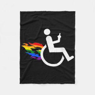 Grappig Handicaps Gehandicapt Lesbisch Ampute Lgbt Fleece Deken