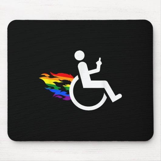 Grappig Handicaps Gehandicapt Lesbisch Ampute Lgbt Muismat (Voorkant)
