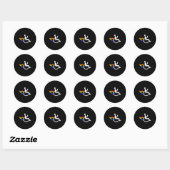 Grappig Handicaps Gehandicapt Lesbisch Ampute Lgbt Ronde Sticker (Vel)