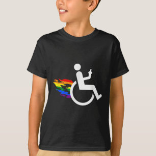 Grappig Handicaps Gehandicapt Lesbisch Ampute Lgbt T-shirt