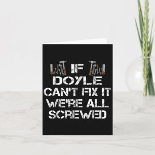 Grappig Handyman Quote Gepersonaliseerde Doyle Gif Kaart