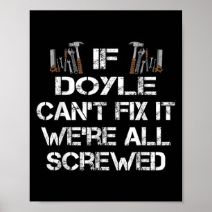 Grappig Handyman Quote Gepersonaliseerde Doyle Gif Poster