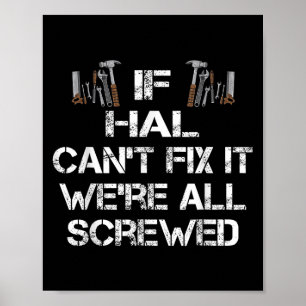 Grappig Handyman Quote Gepersonaliseerde Hal Gift Poster