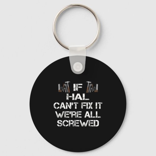 Grappig Handyman Quote Gepersonaliseerde Hal Gift Sleutelhanger (Voorkant)