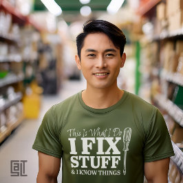 Grappig Handyman T-Shirt Dit Is Wat Ik Doe Ik Repa