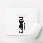 Grappig, hang op kat muismat (Met muis)