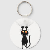 Grappig, hang op kat sleutelhanger (Voorkant)