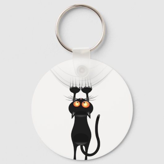 Grappig, hang op kat sleutelhanger (Voorkant)