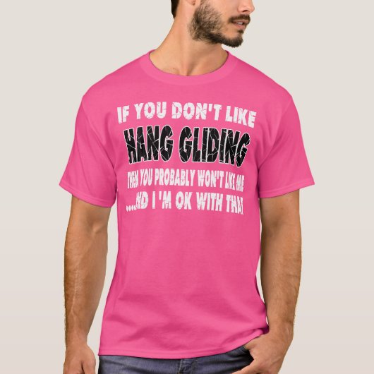 Grappig Hanggliden Cadeau T-shirt (Voorkant)
