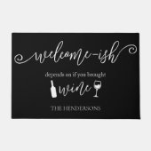 Grappig hangt ervan af of je wijn hebt meegenomen deurmat (Voorkant)