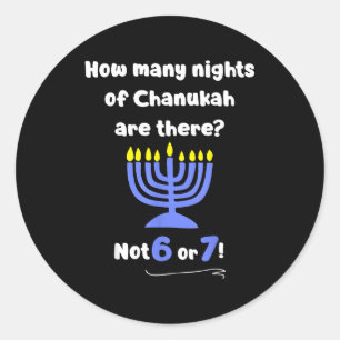Grappig Hanukkah 67 Meme Leraar Hoeveel Nachten Va Ronde Sticker