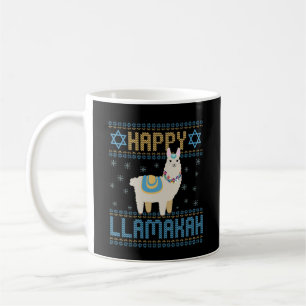 Grappig Hanukkah Joods Feest Lelijke Trui Humor Koffiemok