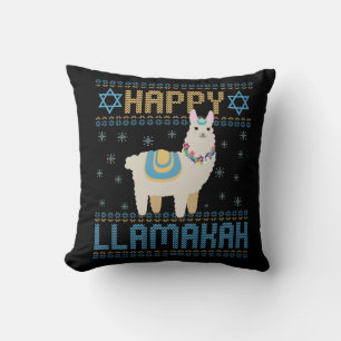 Grappig Hanukkah Joods Feest Lelijke Trui Humor Kussen
