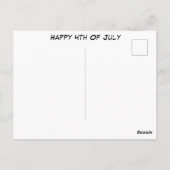 Grappig Happy 4th van juli Rodeo Saddle Bronc Even Briefkaart (Achterkant)