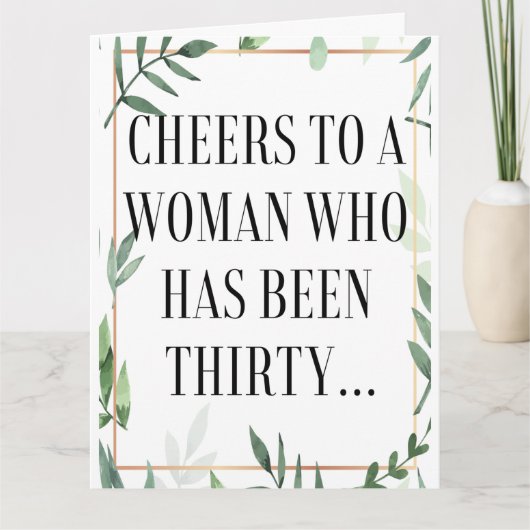 Grappig Happy 50th Birthday - Wie loog over haar l Kaart (Voorkant)