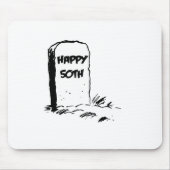Grappig, "Happy 50th" Gravestone Muismat (Voorkant)
