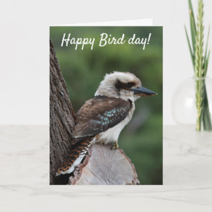Grappig Happy Bird Day Birthday Kookaburra Austral Kaart