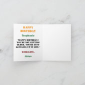 Grappig Happy Birthday beer zon roos Kaart (Binnen)