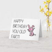 Grappig Happy Birthday Card - Old Fart Kaart (Gele Bloem)