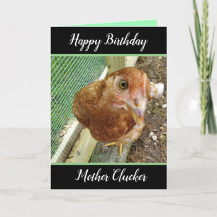 Grappig Happy Birthday Chicken Kaart