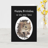 Grappig Happy Birthday, een waar ik van hou Kaart (Gele Bloem)