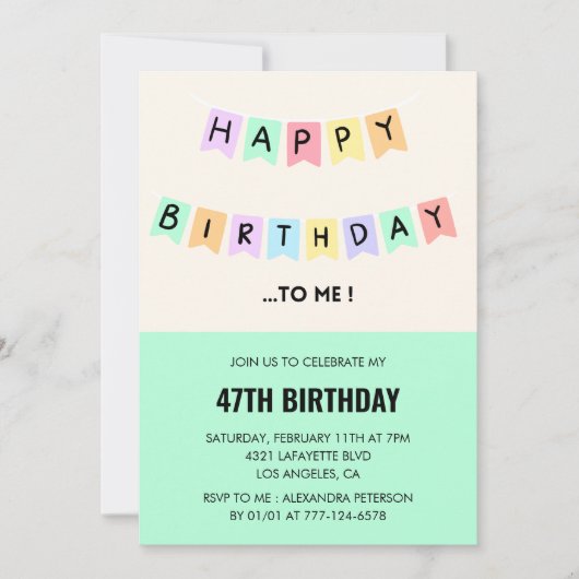 Grappig Happy Birthday Humor 47ste verjaardag Kaart (Voorkant)