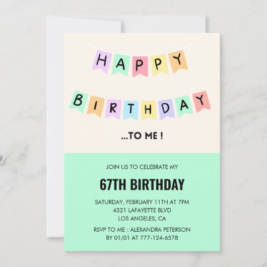 Grappig Happy Birthday Humor 67ste verjaardag Kaart (Voorkant)