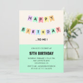 Grappig Happy Birthday Humor 97ste verjaardag Kaart (Staand voorkant)