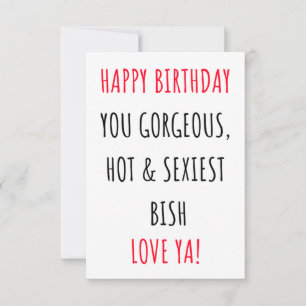 Grappig Happy Birthday-kaart voor haar Bedankkaart