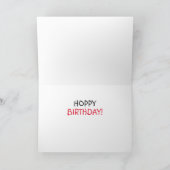 Grappig HAPPY BIRTHDAY-kaartje - HOPPY BIRTHDAY! Kaart (Binnen)