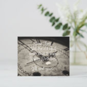 Grappig Happy Birthday Old  Clock Briefkaart (Staand voorkant)
