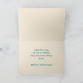 Grappig Happy Birthday, oom, Blue '57 Chevy Card Kaart (Binnen)