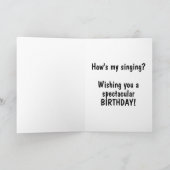 Grappig Happy Birthday Siamese Kitten-foto Kaart (Binnen)