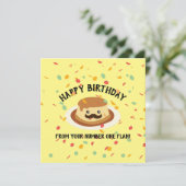 Grappig Happy Birthday van je nummer één Flan Kaart (Staand voorkant)