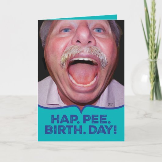 Grappig Happy Birthday voor oudere Semi Deaf Folks Kaart (Voorkant)