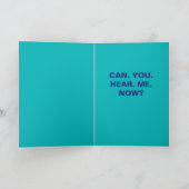 Grappig Happy Birthday voor oudere Semi Deaf Folks Kaart (Binnen)