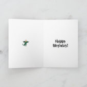 Grappig Happy Birthday-Wenskaart Kaart (Binnen)