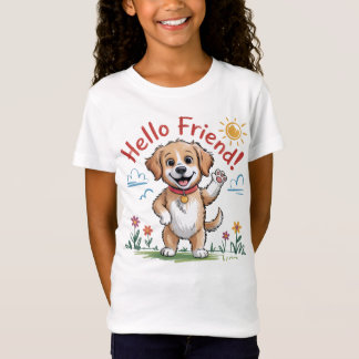 Grappig Happy Dog Kinder T-Shirt – Schattigee Cart