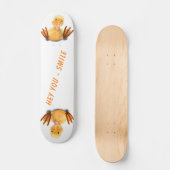 Grappig Happy Duck Skateboard - Smile (Voorkant)
