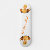 Grappig Happy Duck Skateboard - Smile (Voorkant)