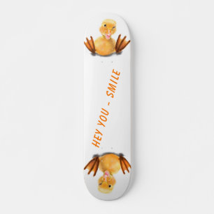 Grappig Happy Duck Skateboard - Smile