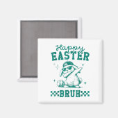 Grappig Happy Easter Bruh Bunny Dabbing Schattige  Magneet (Voorkant / Achterkant)