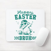 Grappig Happy Easter Bruh Bunny Dabbing Schattige Muismat (Met muis)