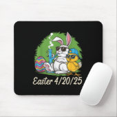 Grappig Happy Easter Bunny Chick Roken Wiet Muismat (Met muis)