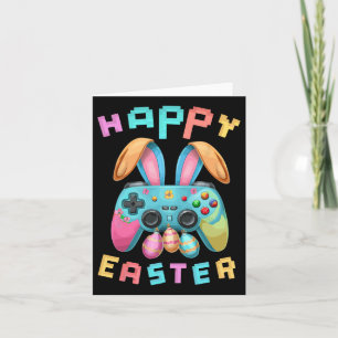 Grappig Happy Easter Bunny Gaming Controller Gamer Kaart