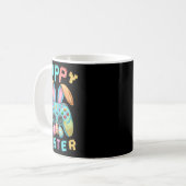 Grappig Happy Easter Bunny Gaming Controller Gamer Koffiemok (Voorkant links)