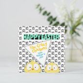 Grappig "Happy Easter, jij gekke kippen" | Easter Feestdagenkaart (Staand voorkant)